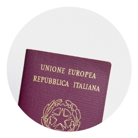 facsimile del passaporto italiano